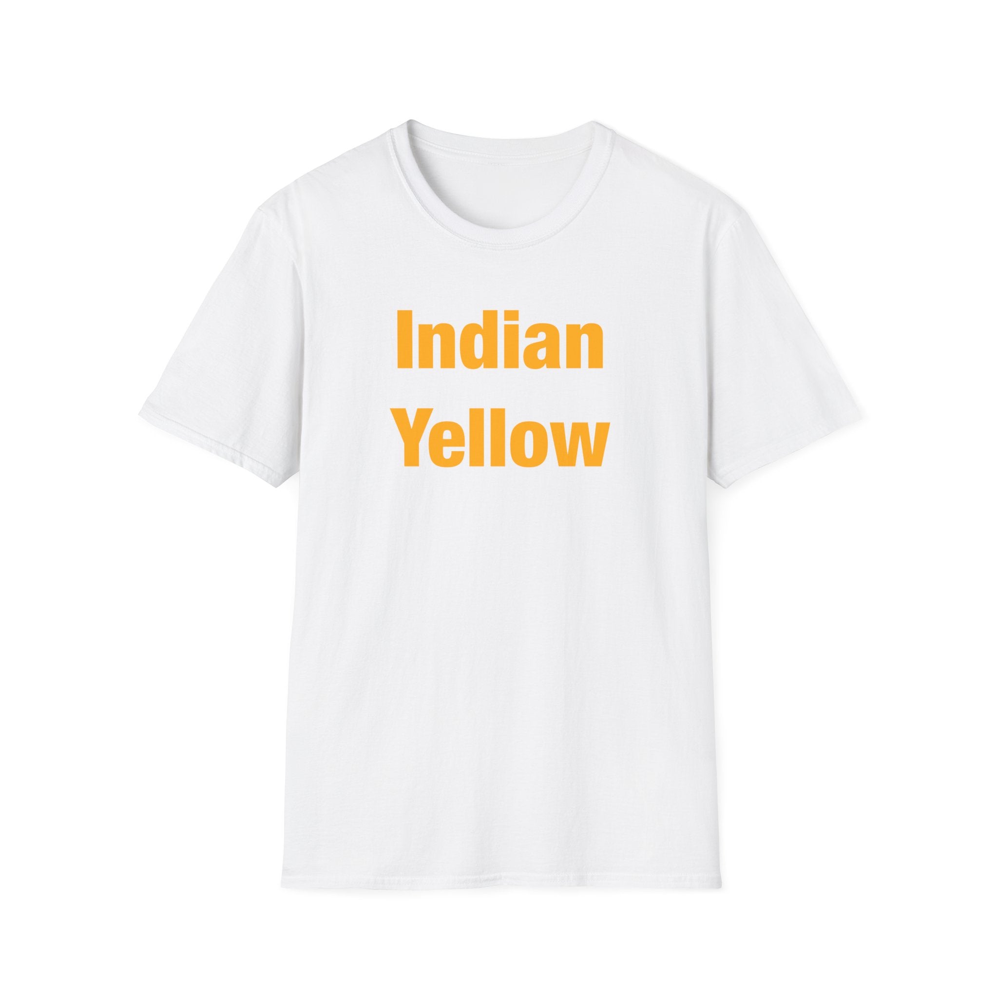 Indian Yellow Lettered T-Shirt