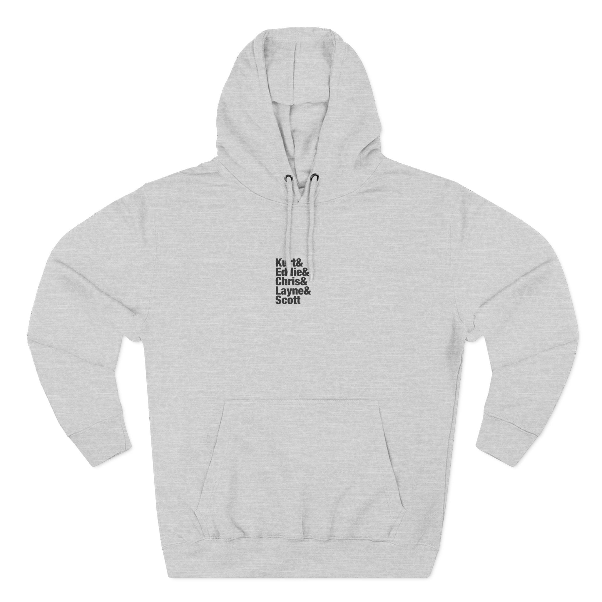 Kurt and Eddie and Chris and Layne and Scott Embroidered Hoodie