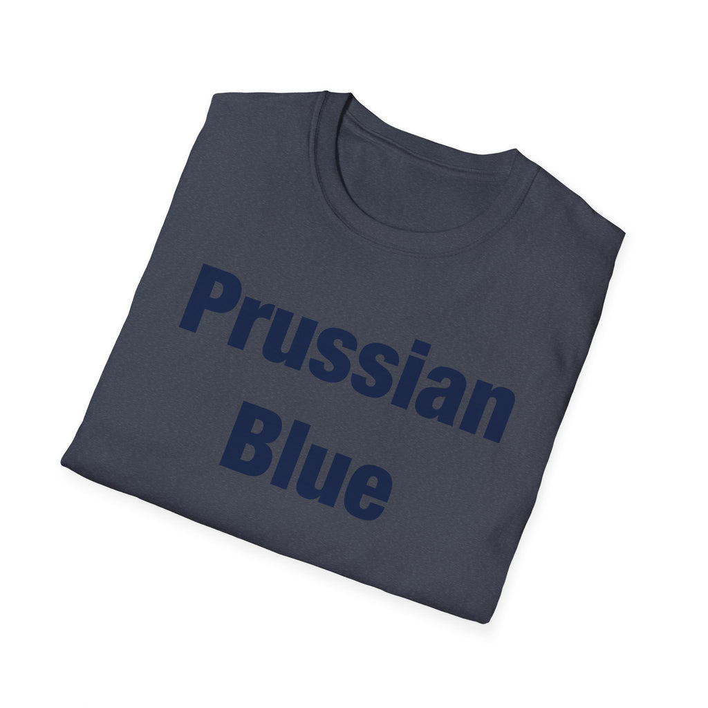 Prussian Blue Lettered T-Shirt
