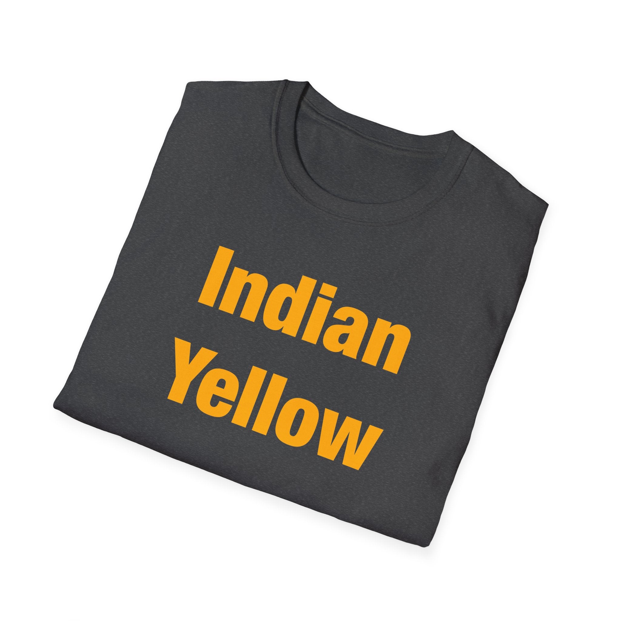 Indian Yellow Lettered T-Shirt