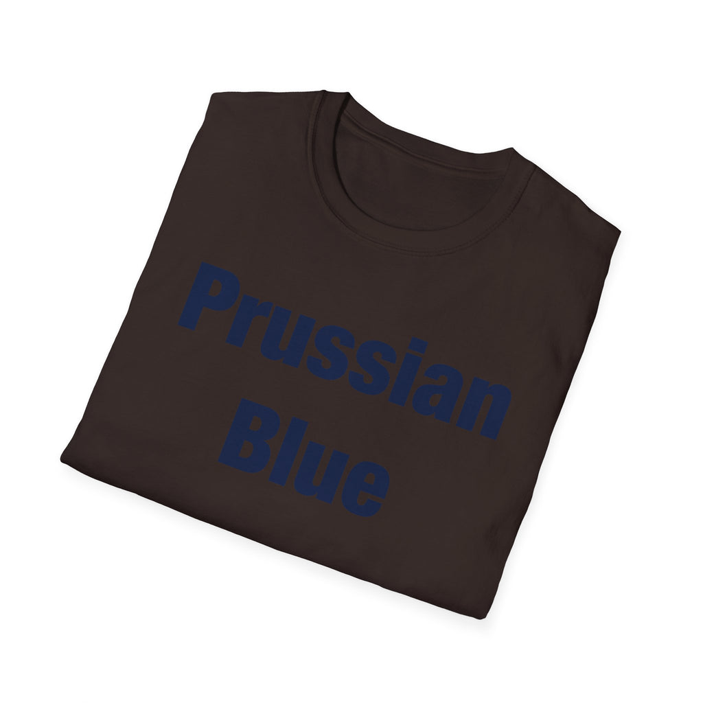 Prussian Blue Lettered T-Shirt