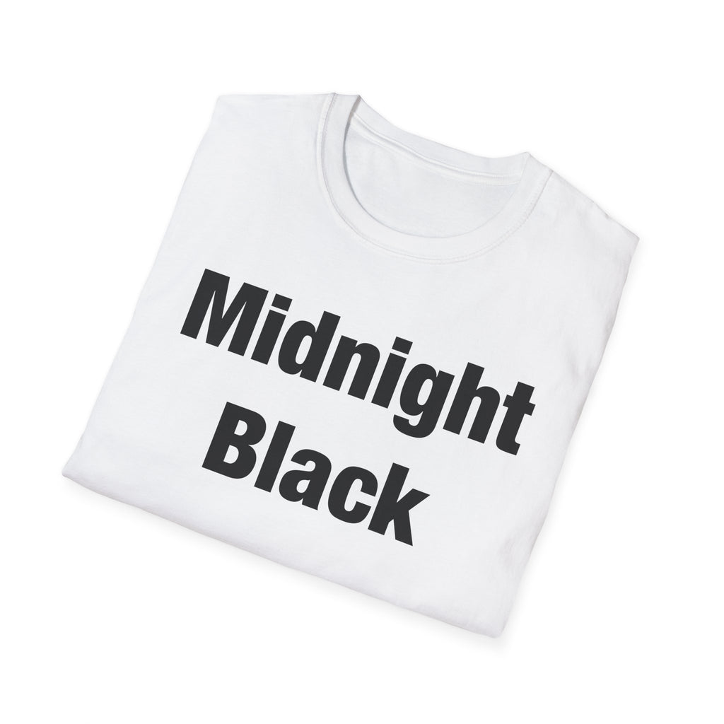 Midnight Black Lettered T-Shirt