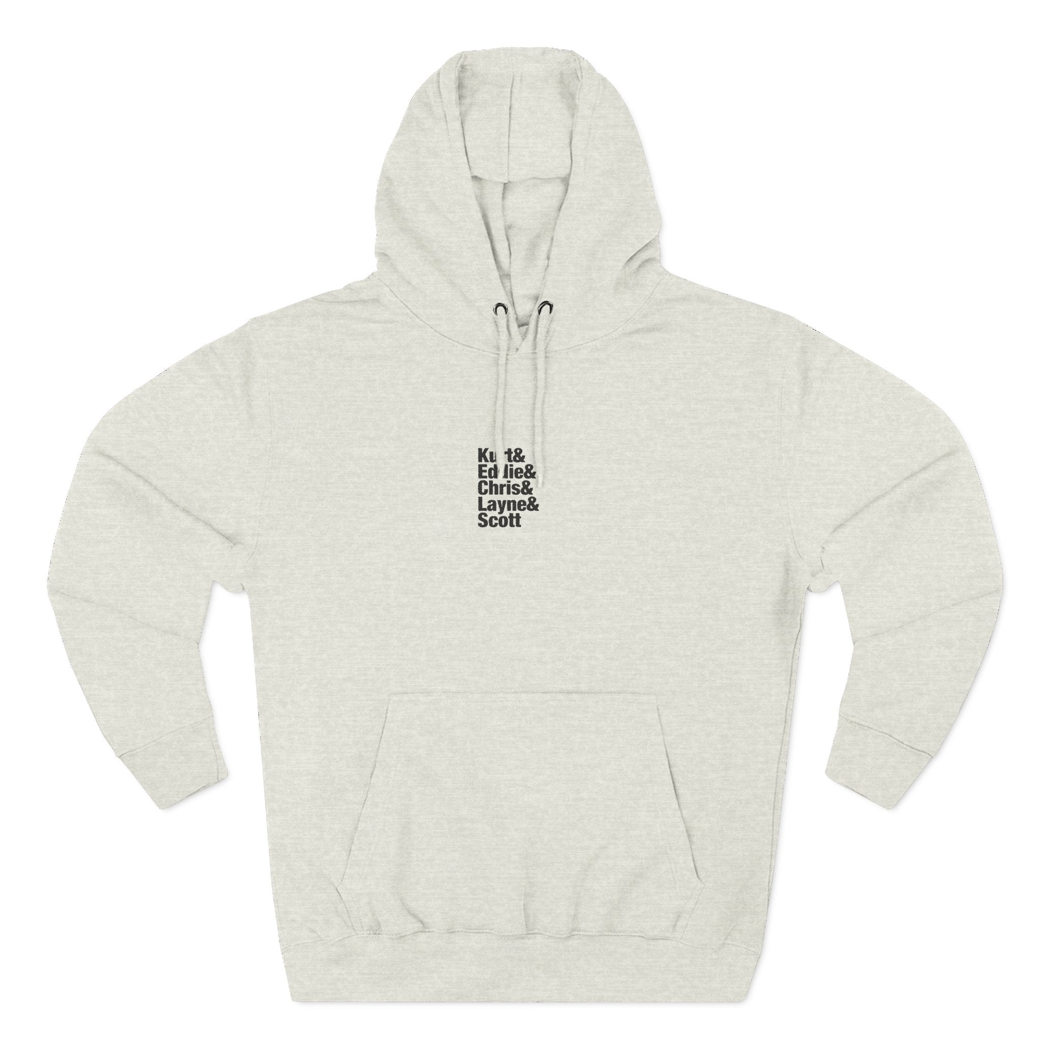 Kurt and Eddie and Chris and Layne and Scott Embroidered Hoodie