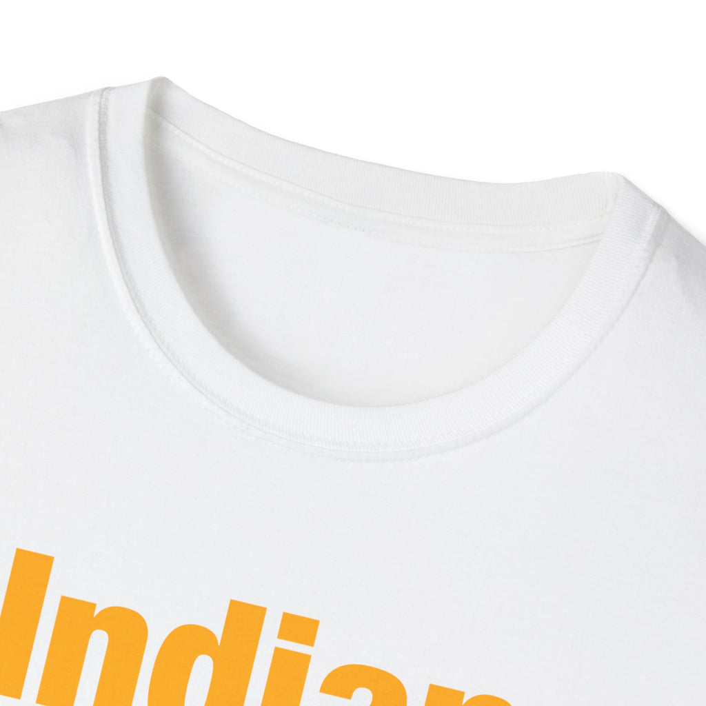 Indian Yellow Lettered T-Shirt