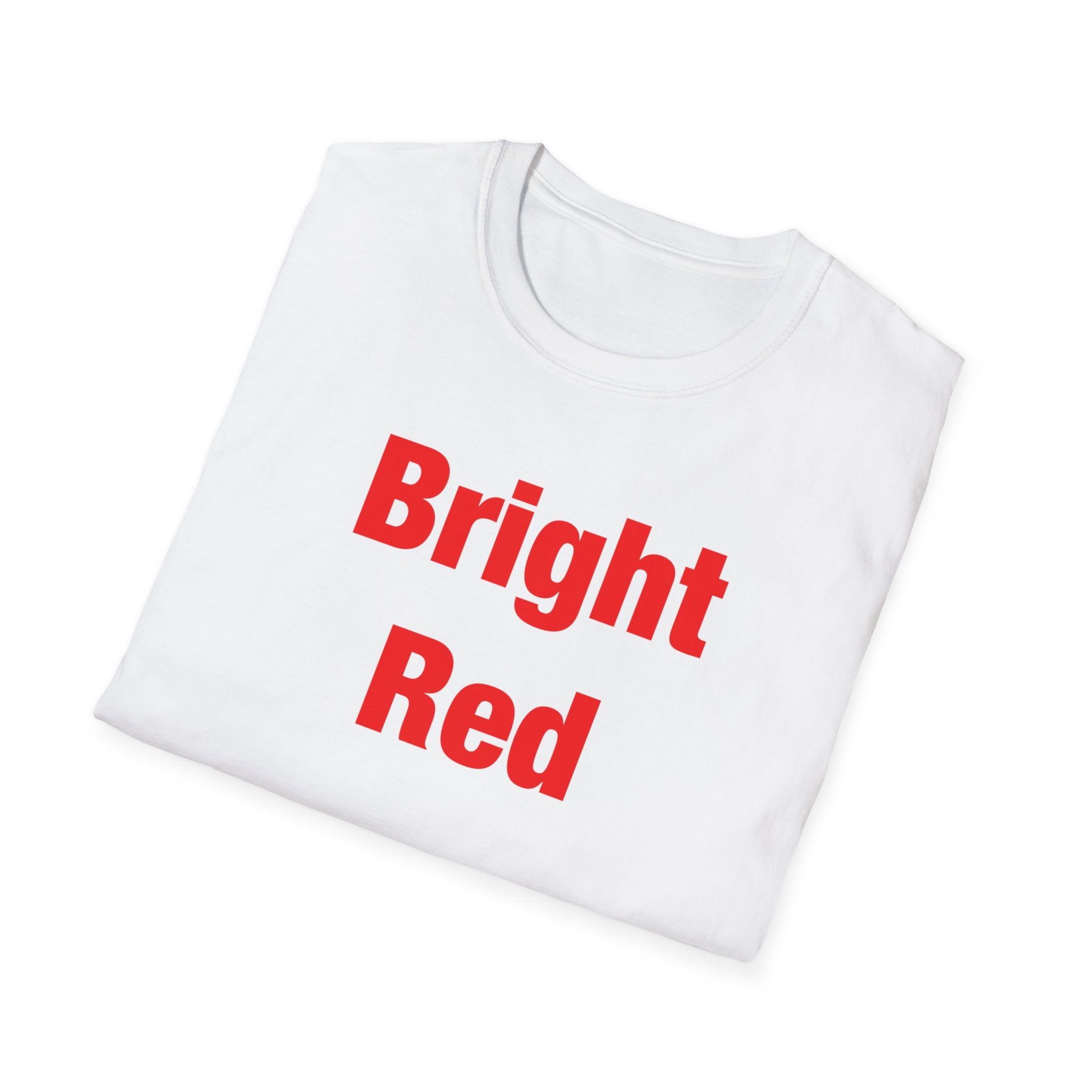 Bright Red Lettered T-Shirt