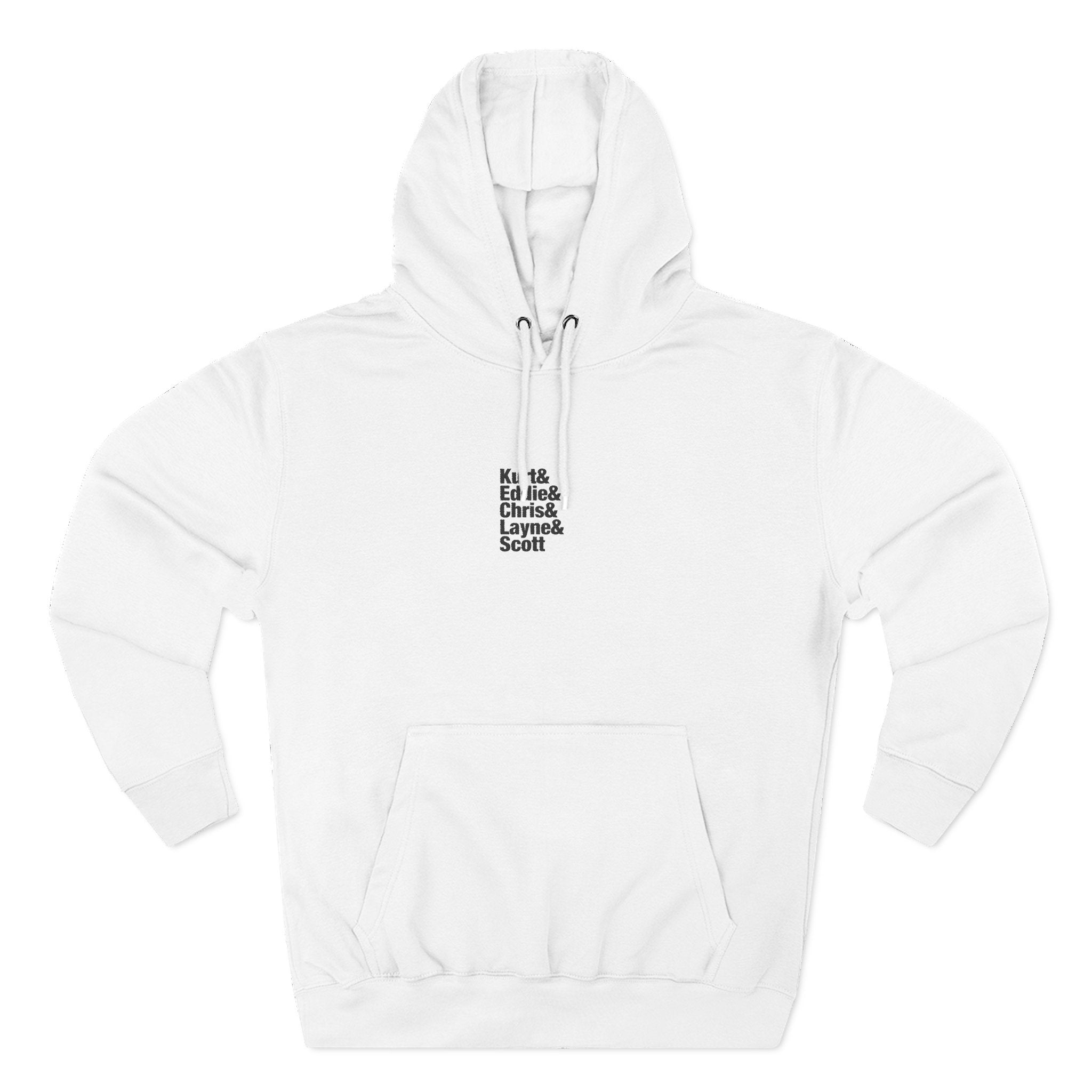 Kurt and Eddie and Chris and Layne and Scott Embroidered Hoodie