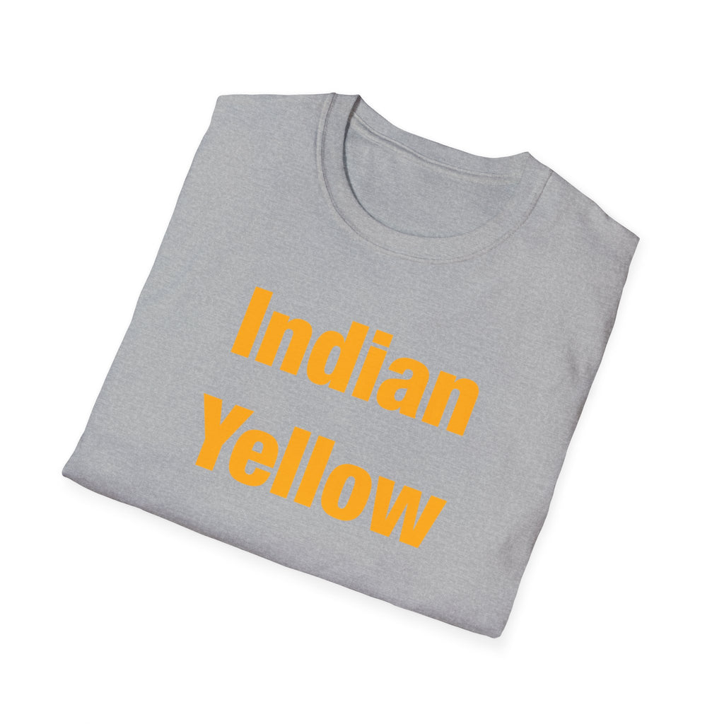 Indian Yellow Lettered T-Shirt
