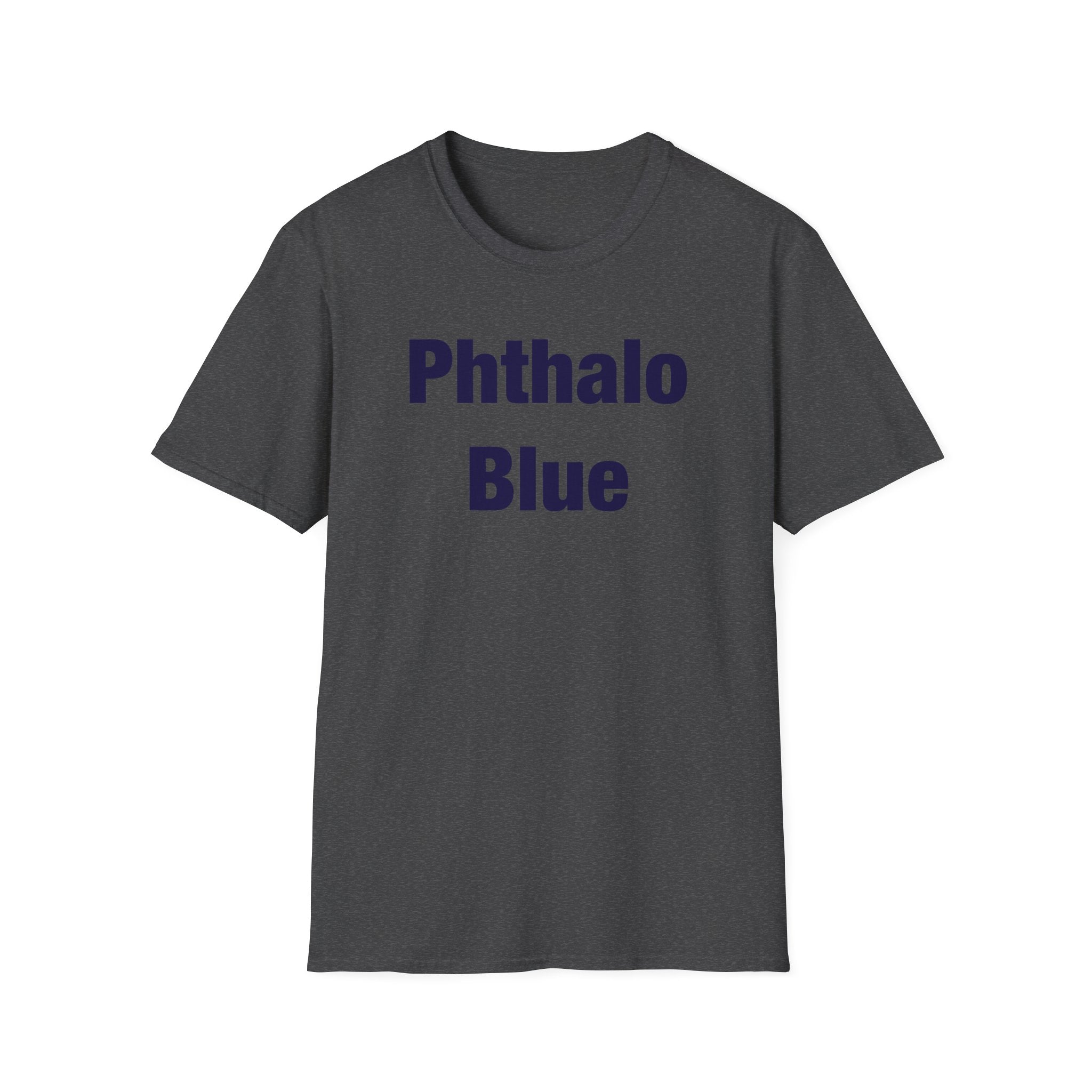 Phthalo Blue Lettered T-Shirt