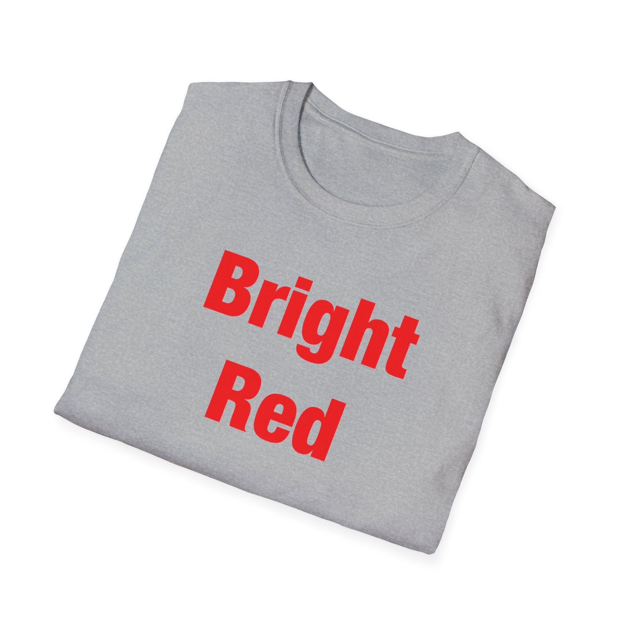 Bright Red Lettered T-Shirt