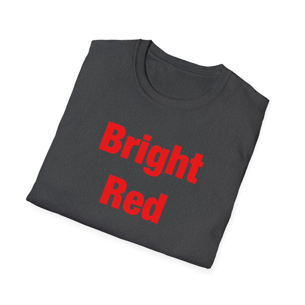 Bright Red Lettered T-Shirt