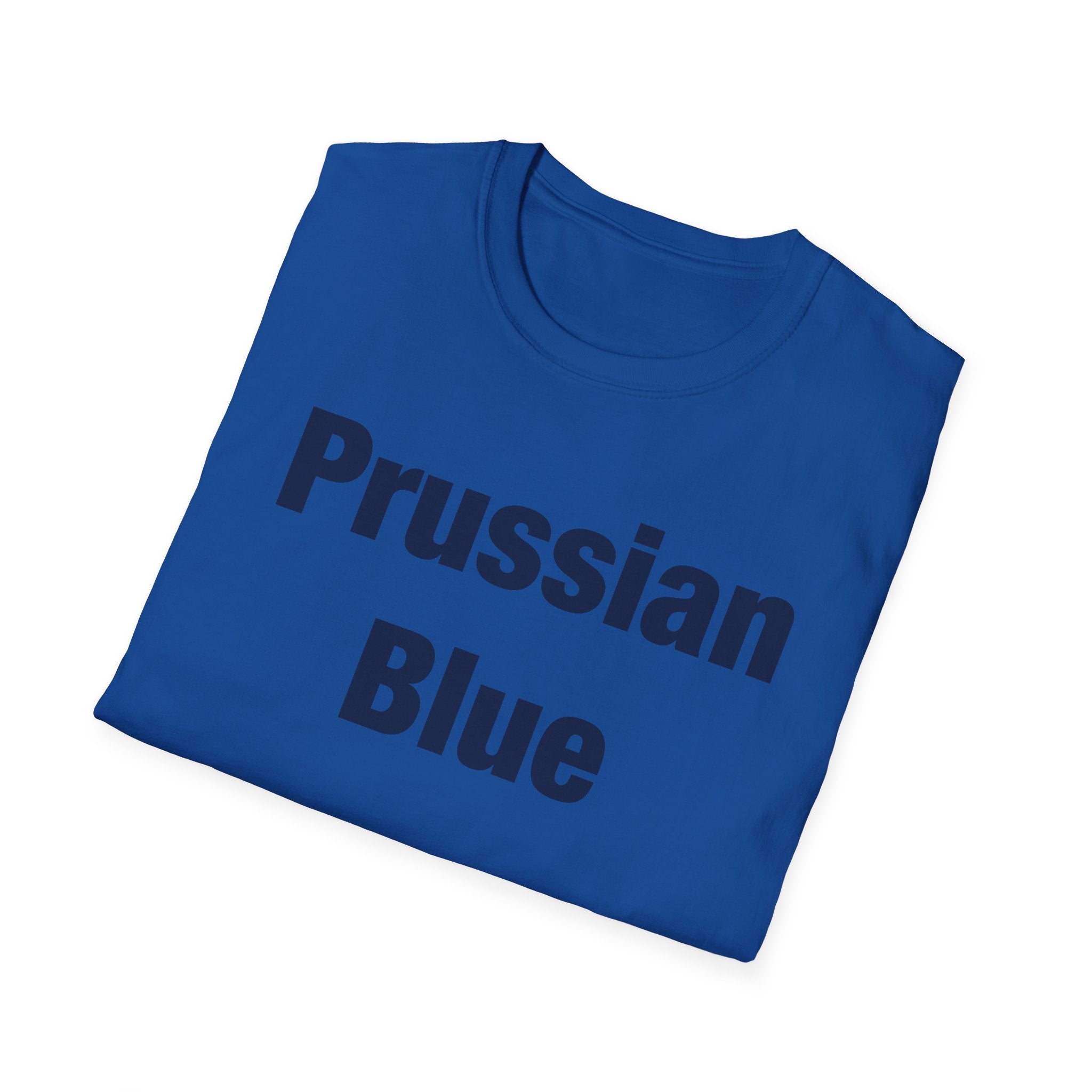 Prussian Blue Lettered T-Shirt