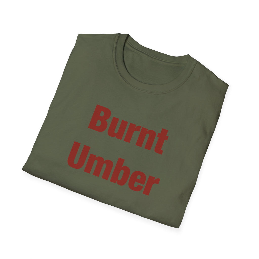 Burnt Umber Lettered T-Shirt
