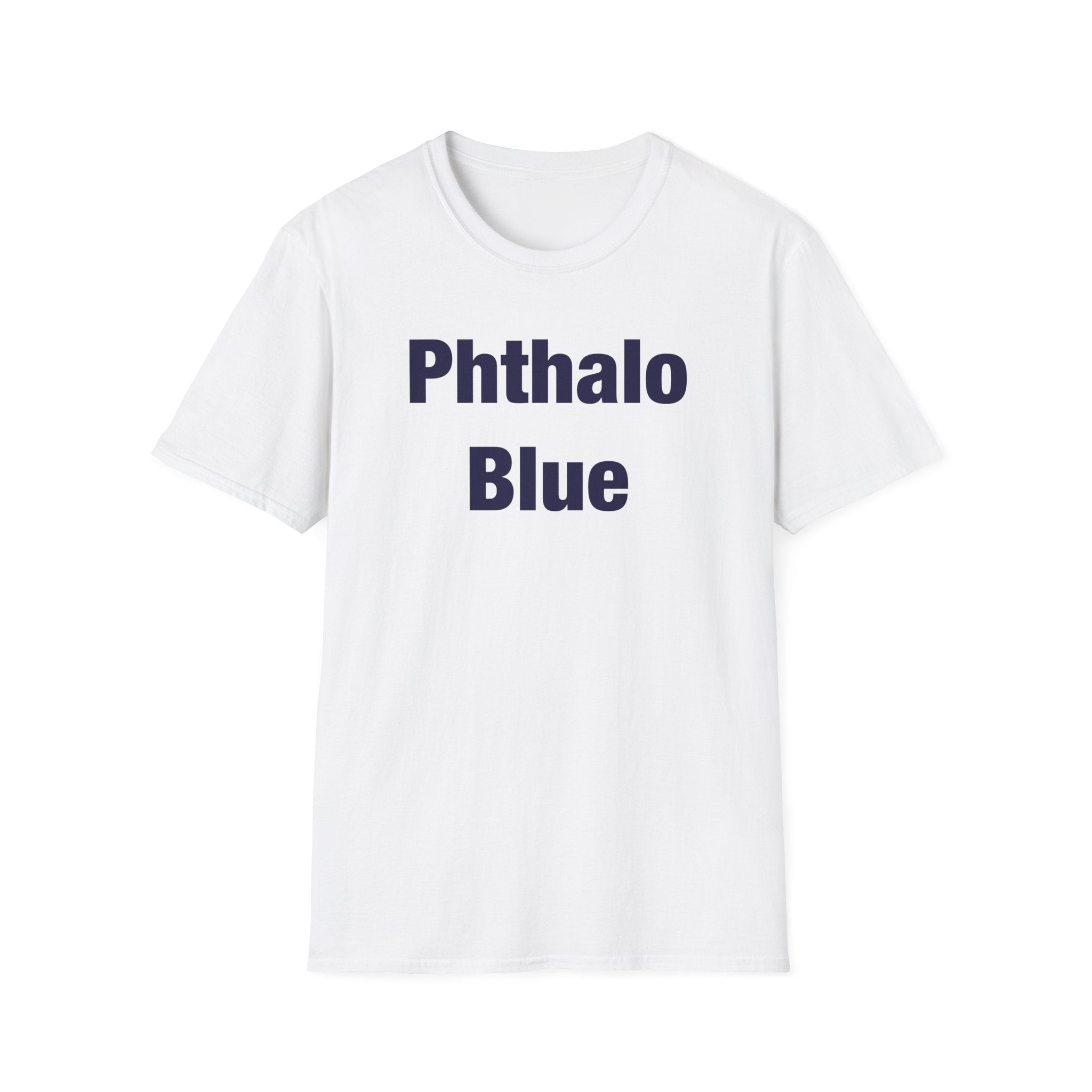 Phthalo Blue Lettered T-Shirt