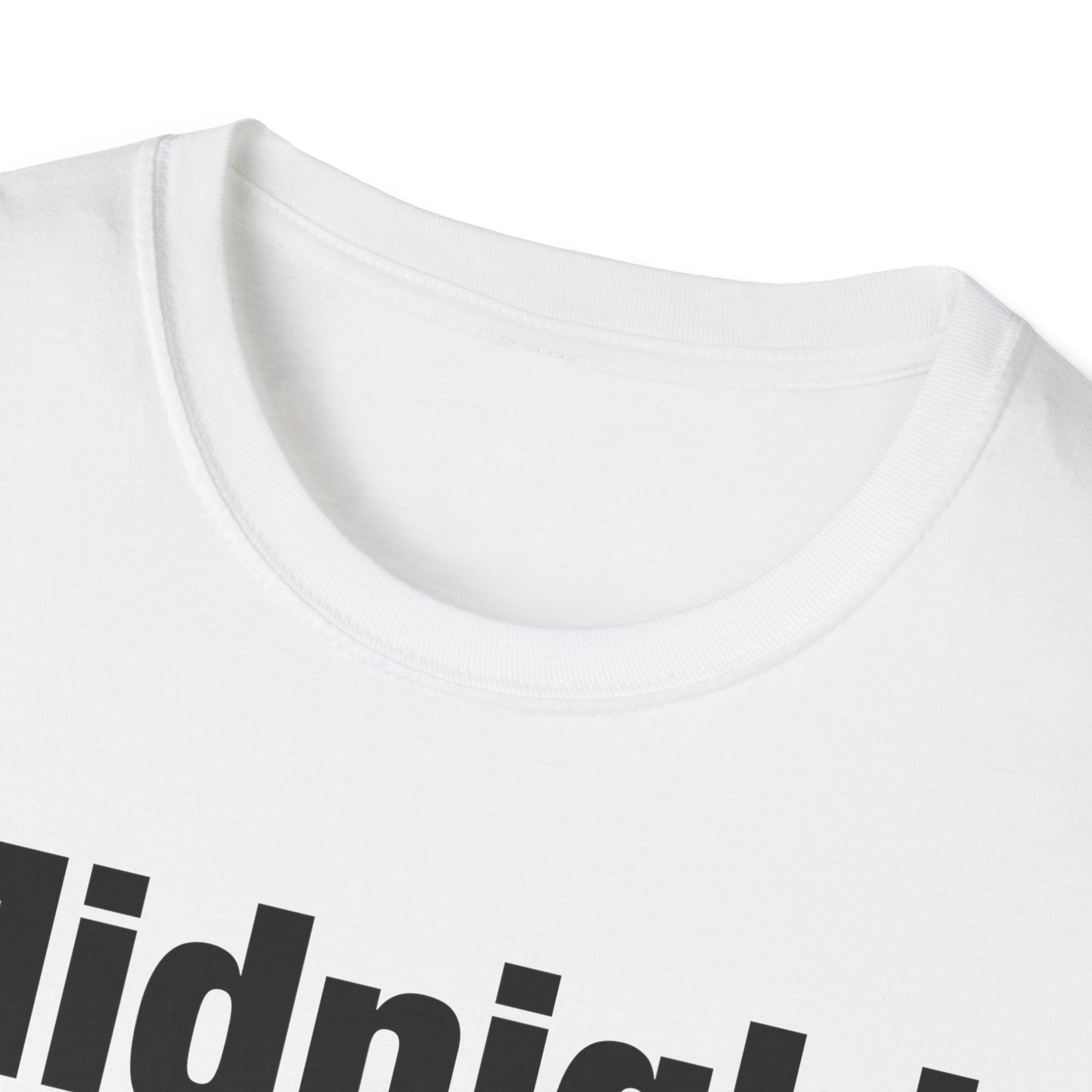 Midnight Black Lettered T-Shirt