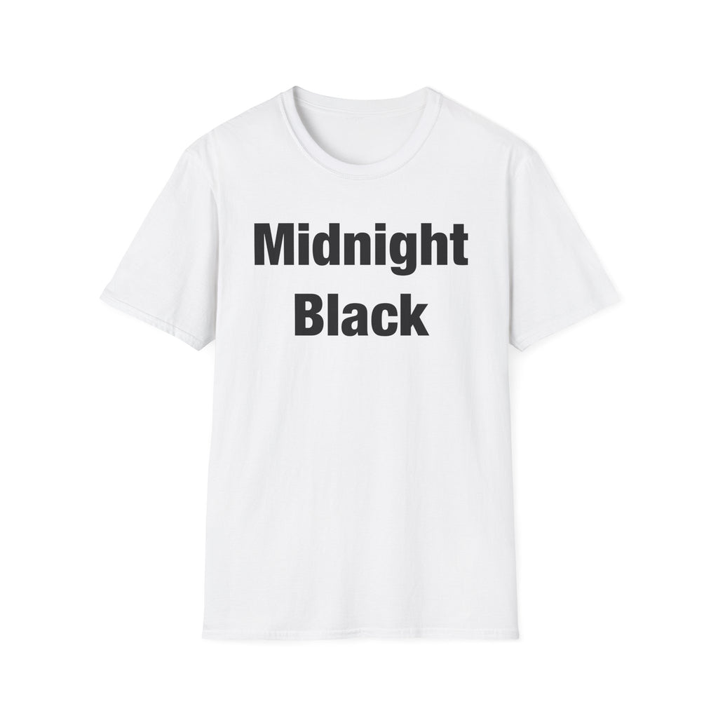 Midnight Black Lettered T-Shirt