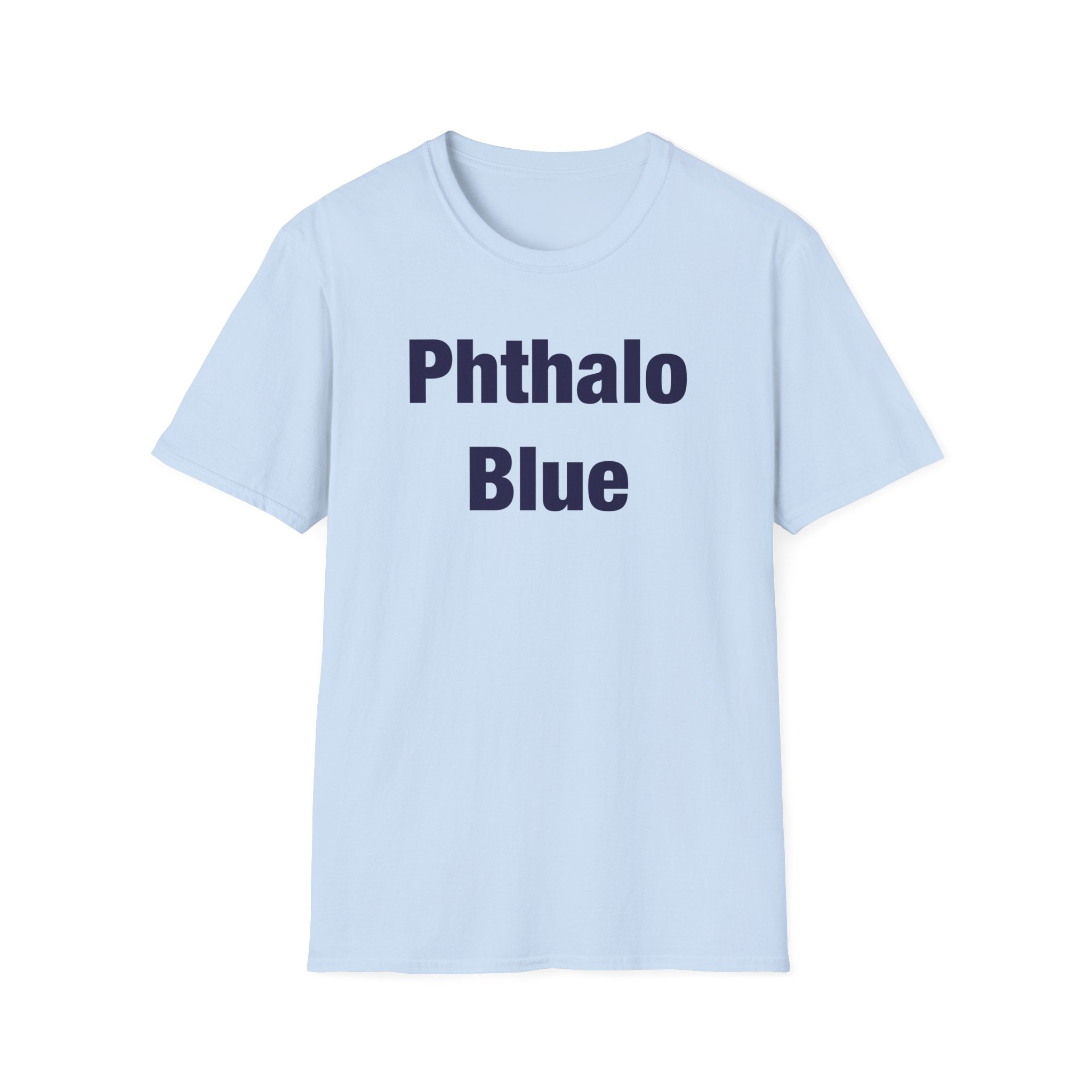 Phthalo Blue Lettered T-Shirt