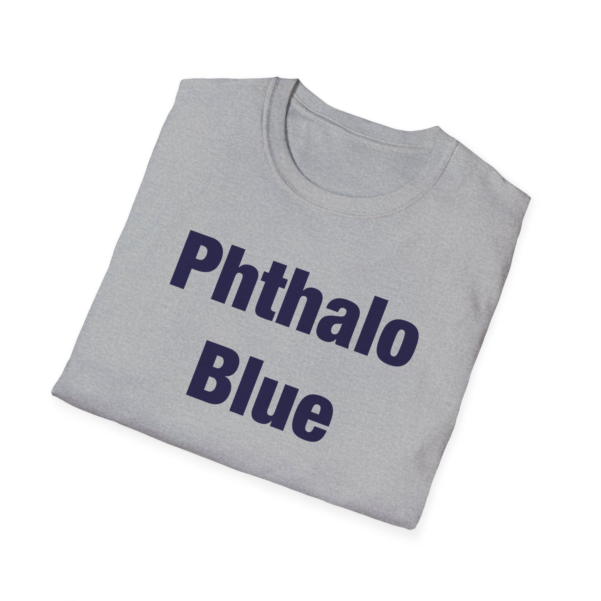 Phthalo Blue Lettered T-Shirt