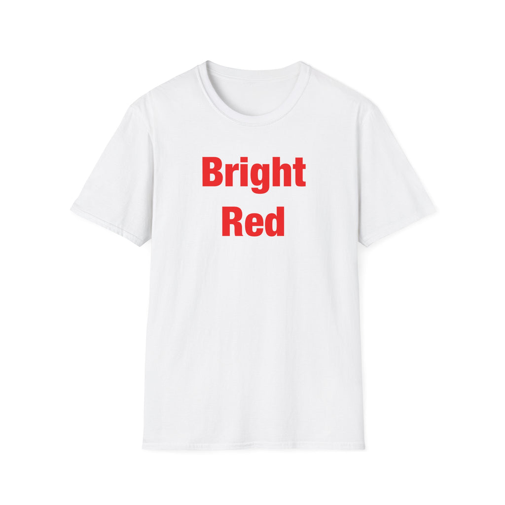 Bright Red Lettered T-Shirt