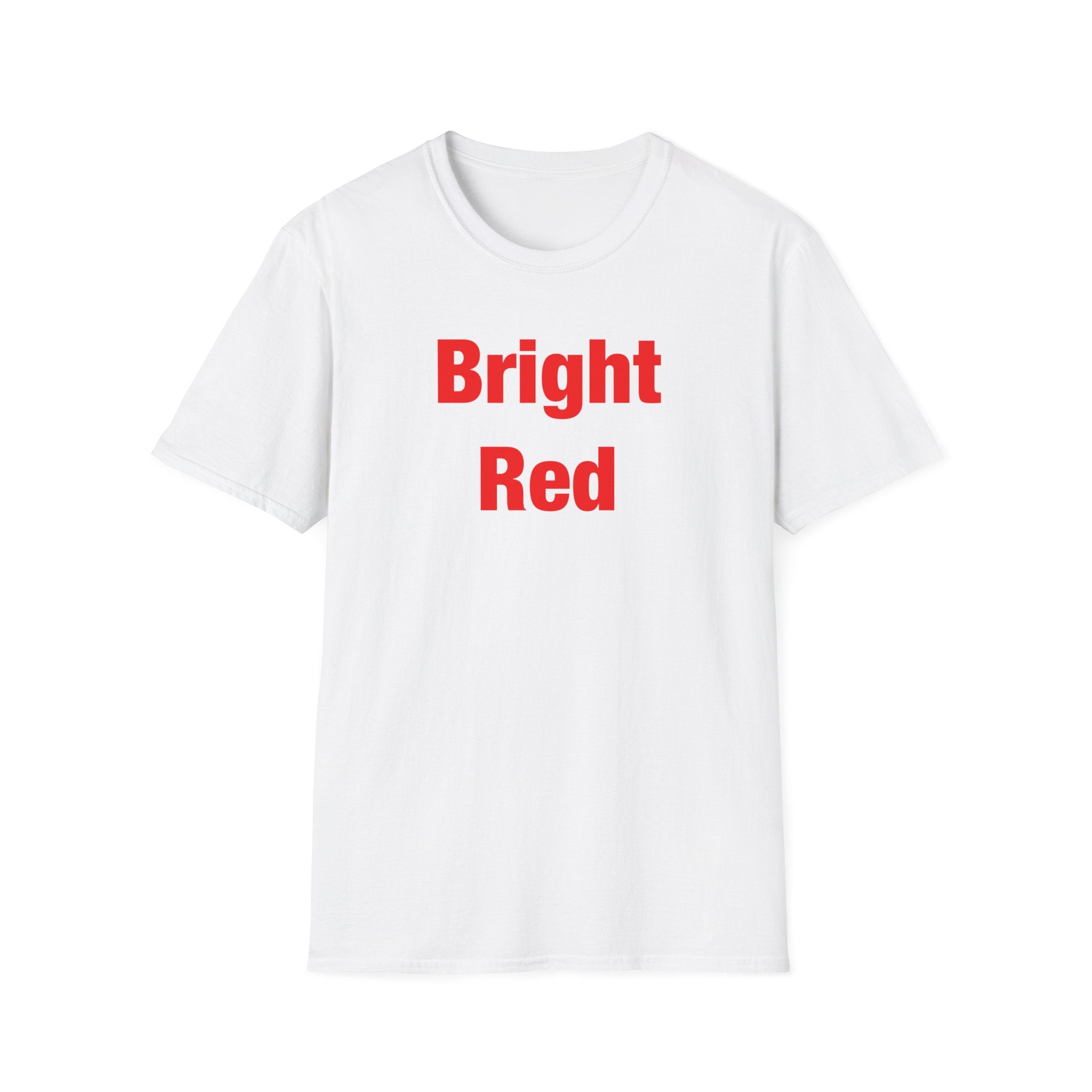 Bright Red Lettered T-Shirt