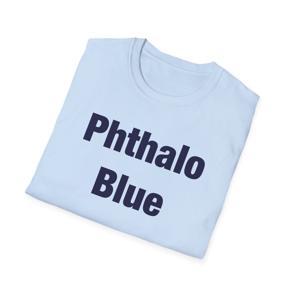 Phthalo Blue Lettered T-Shirt