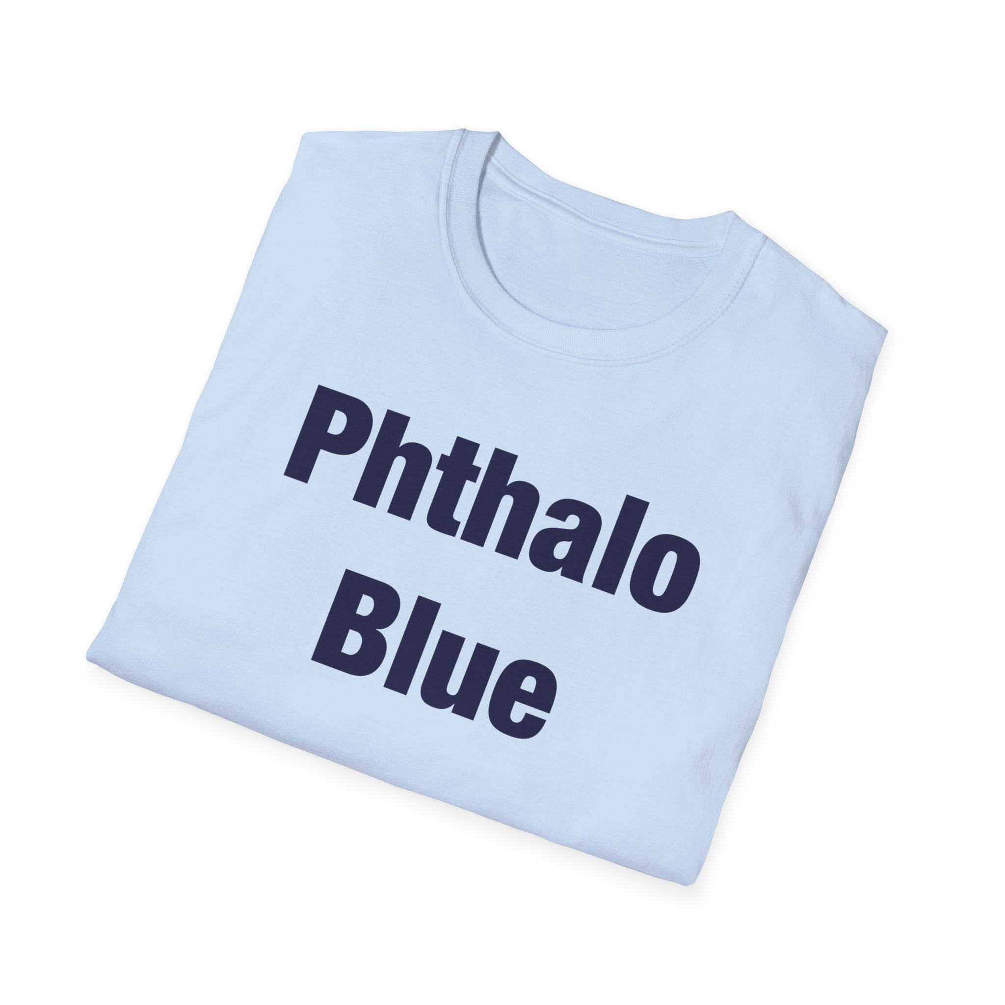 Phthalo Blue Lettered T-Shirt