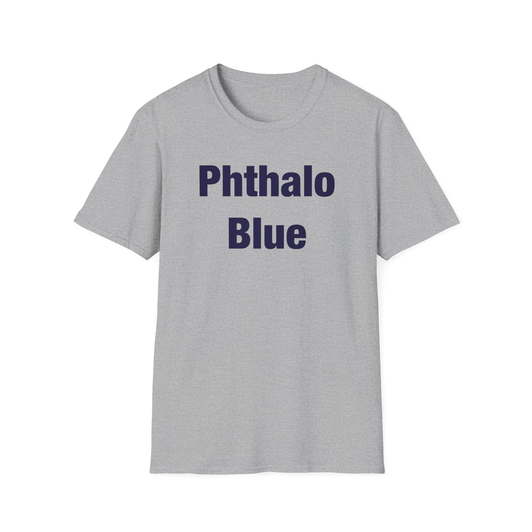 Phthalo Blue Lettered T-Shirt