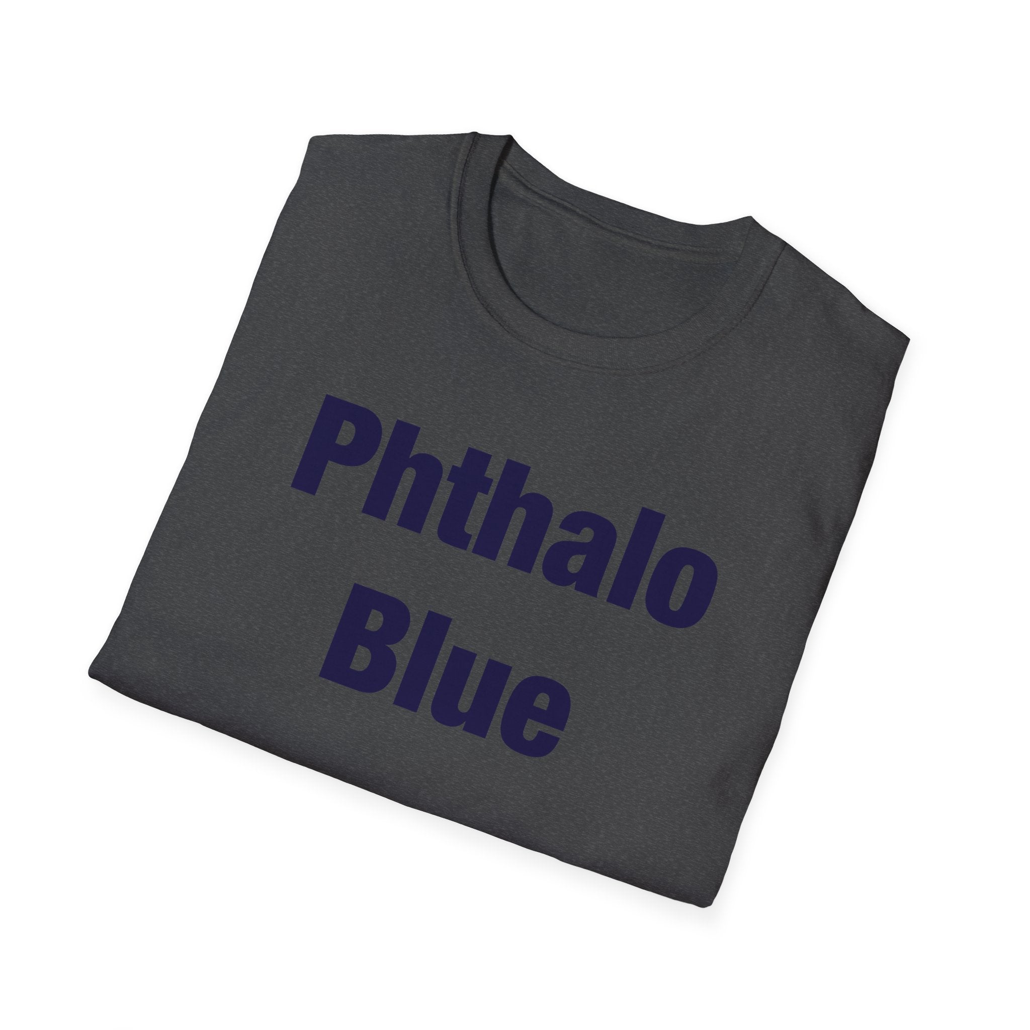 Phthalo Blue Lettered T-Shirt