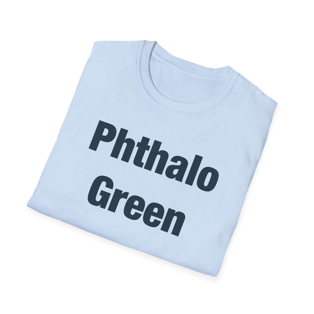 Phthalo Green Lettered T-Shirt