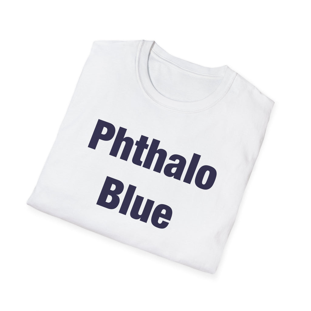 Phthalo Blue Lettered T-Shirt