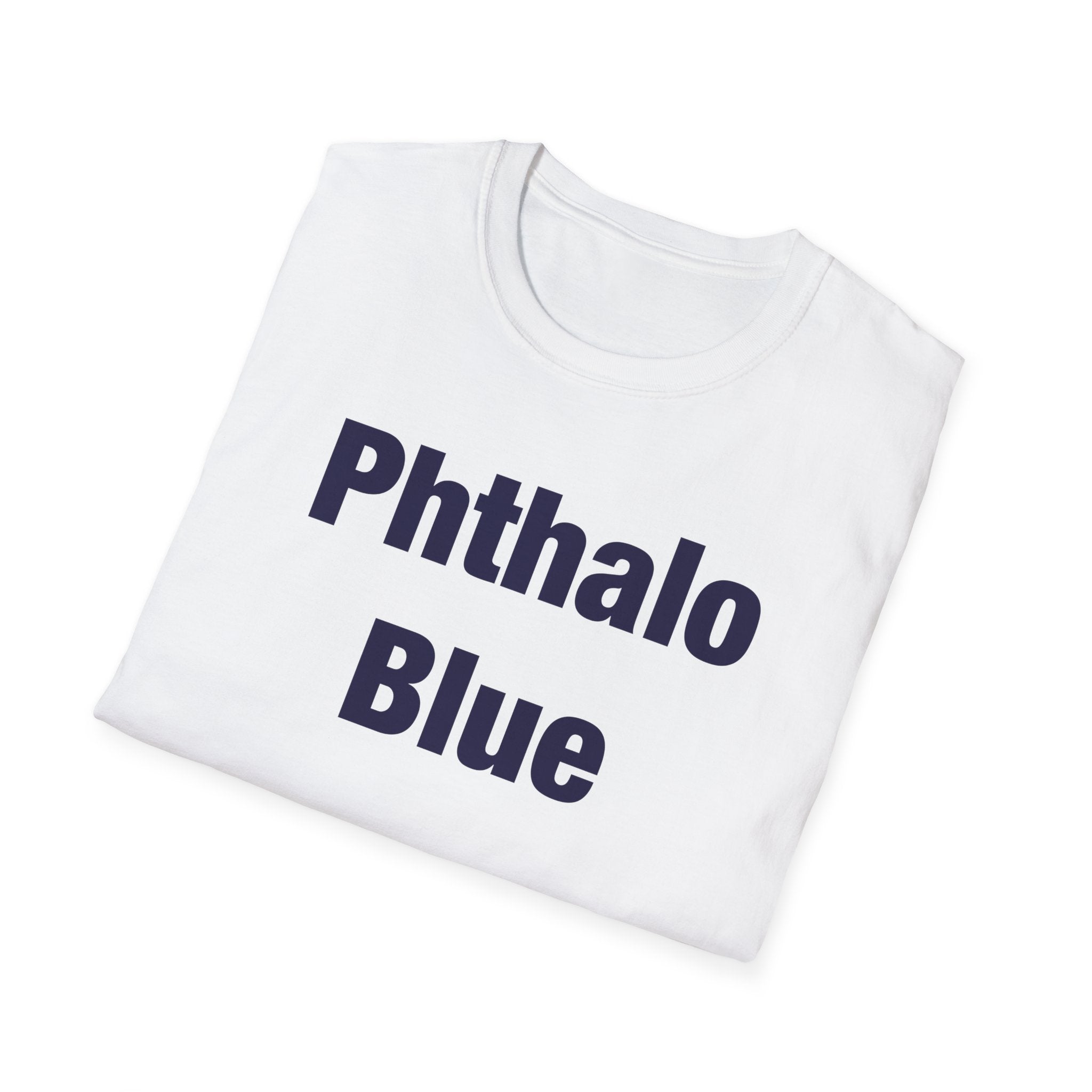 Phthalo Blue Lettered T-Shirt