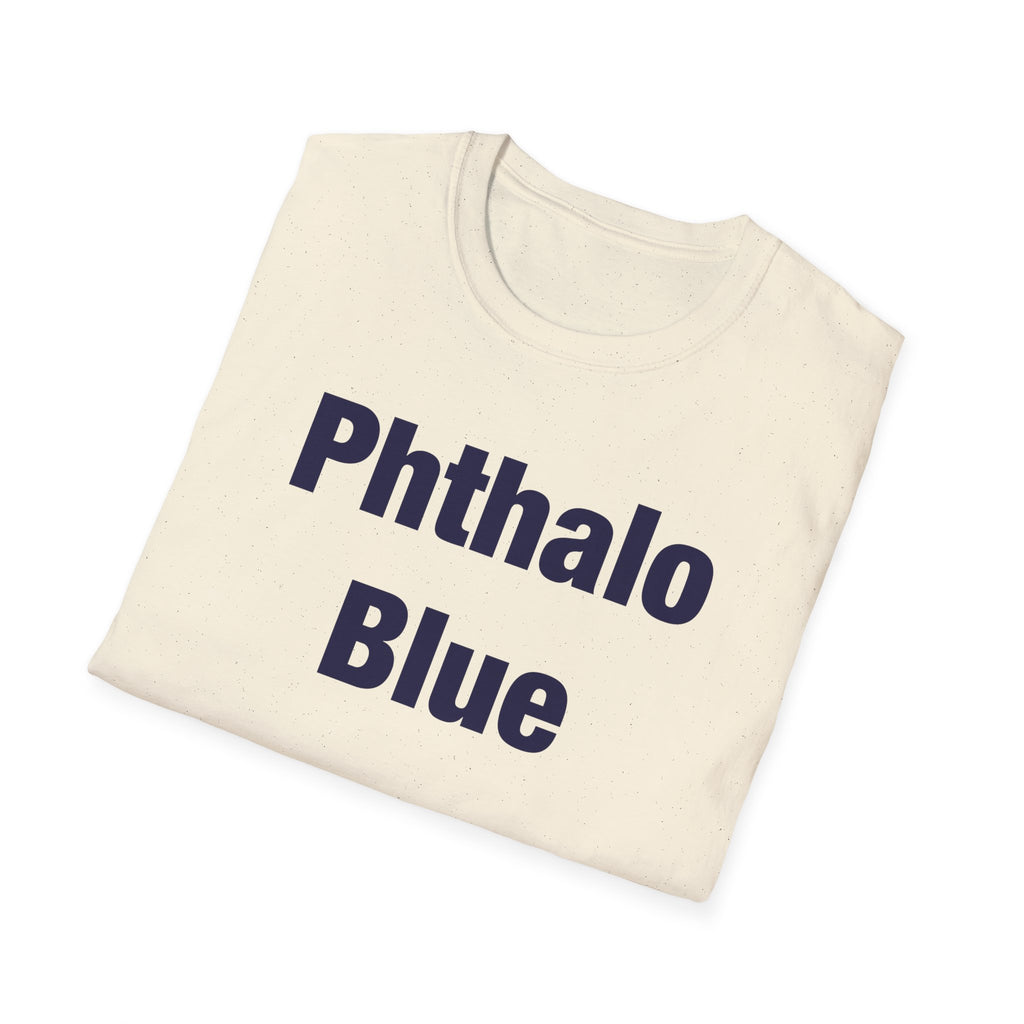 Phthalo Blue Lettered T-Shirt