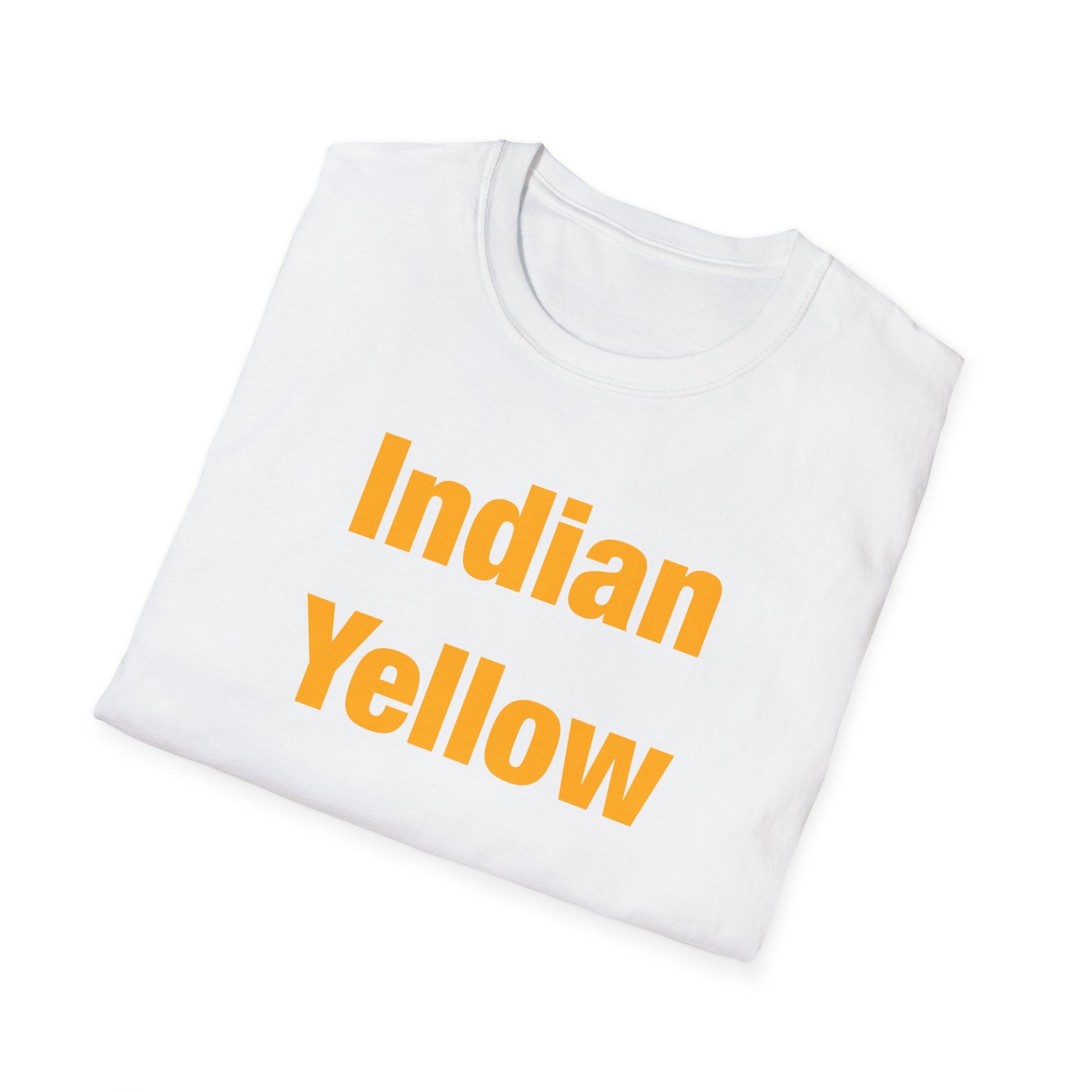 Indian Yellow Lettered T-Shirt