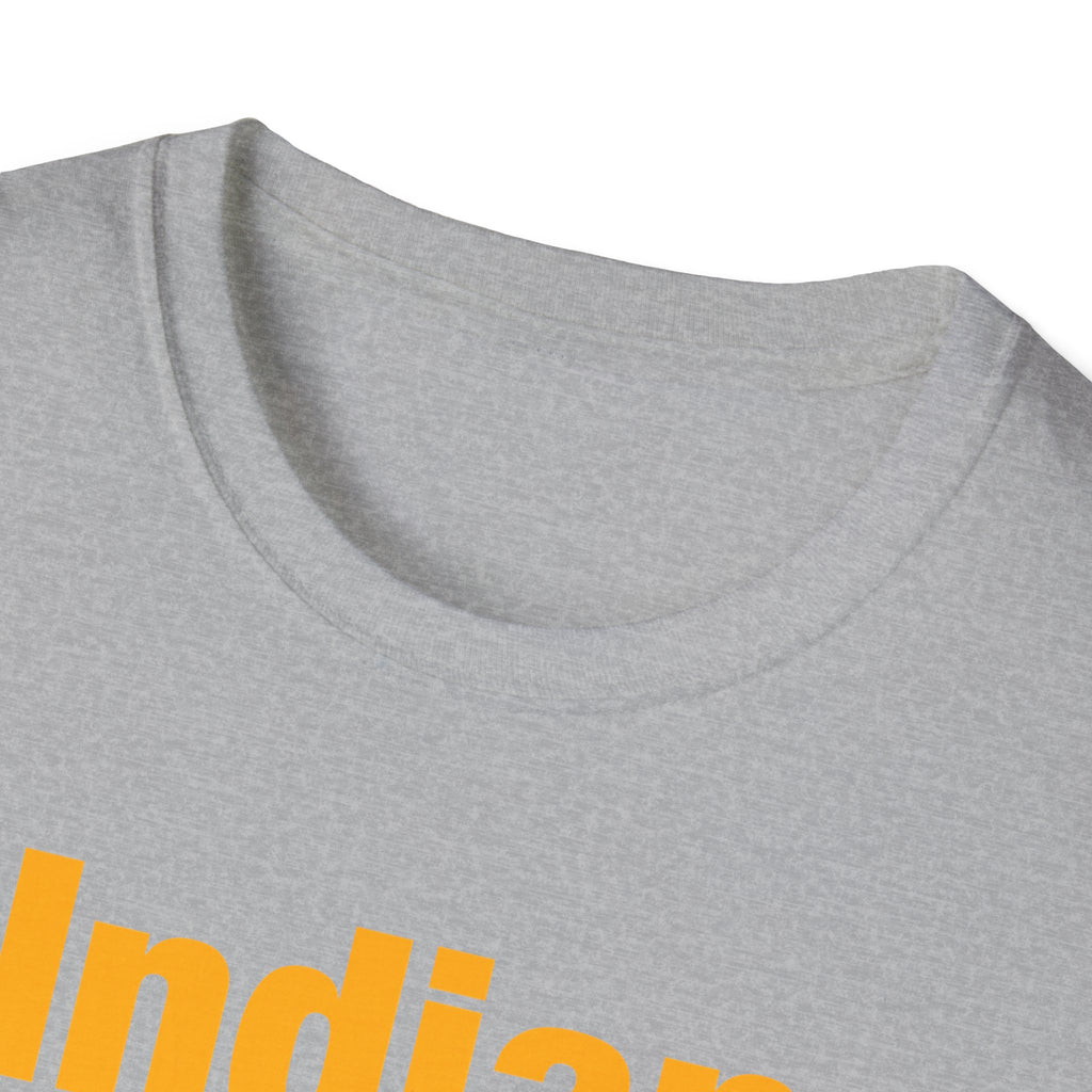 Indian Yellow Lettered T-Shirt