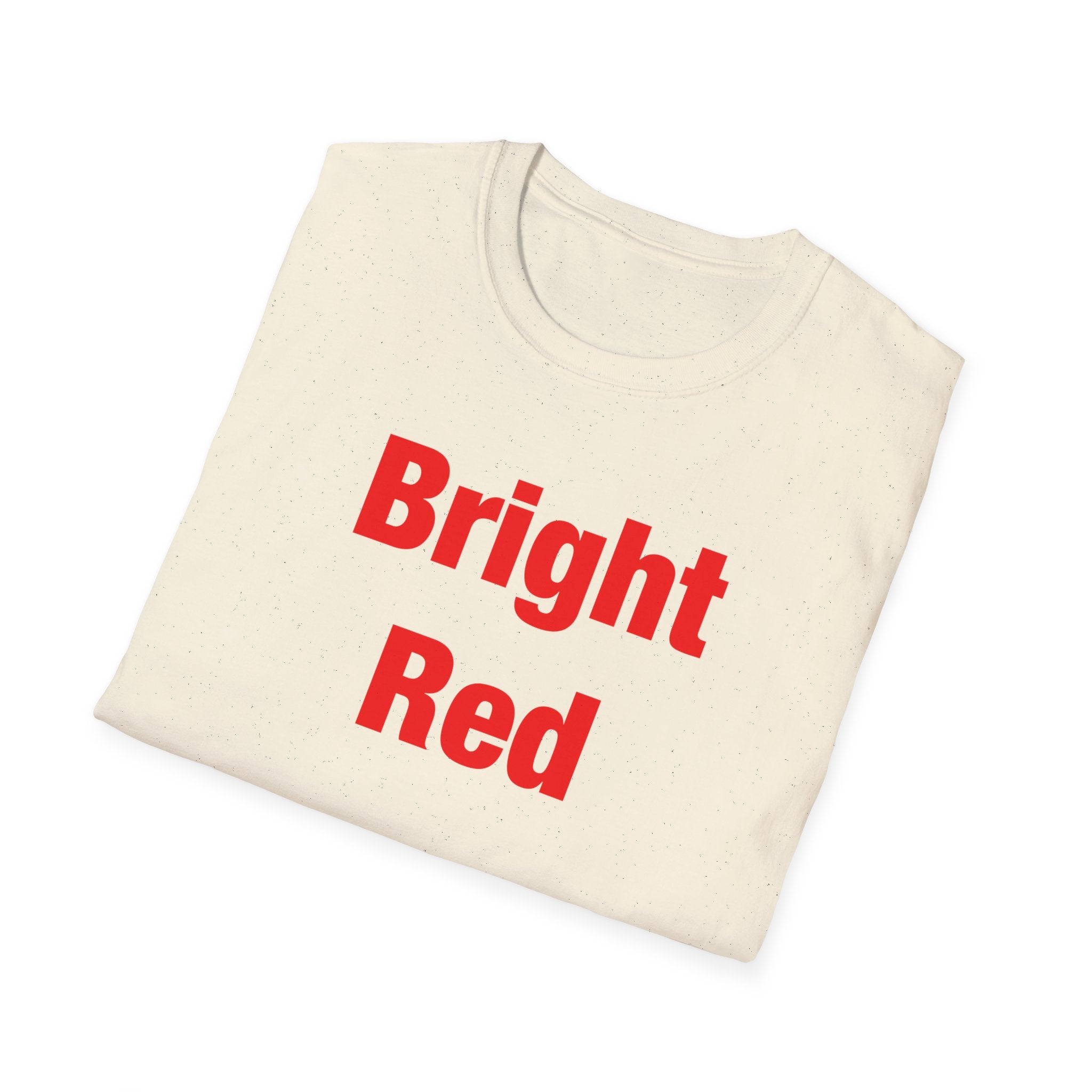 Bright Red Lettered T-Shirt