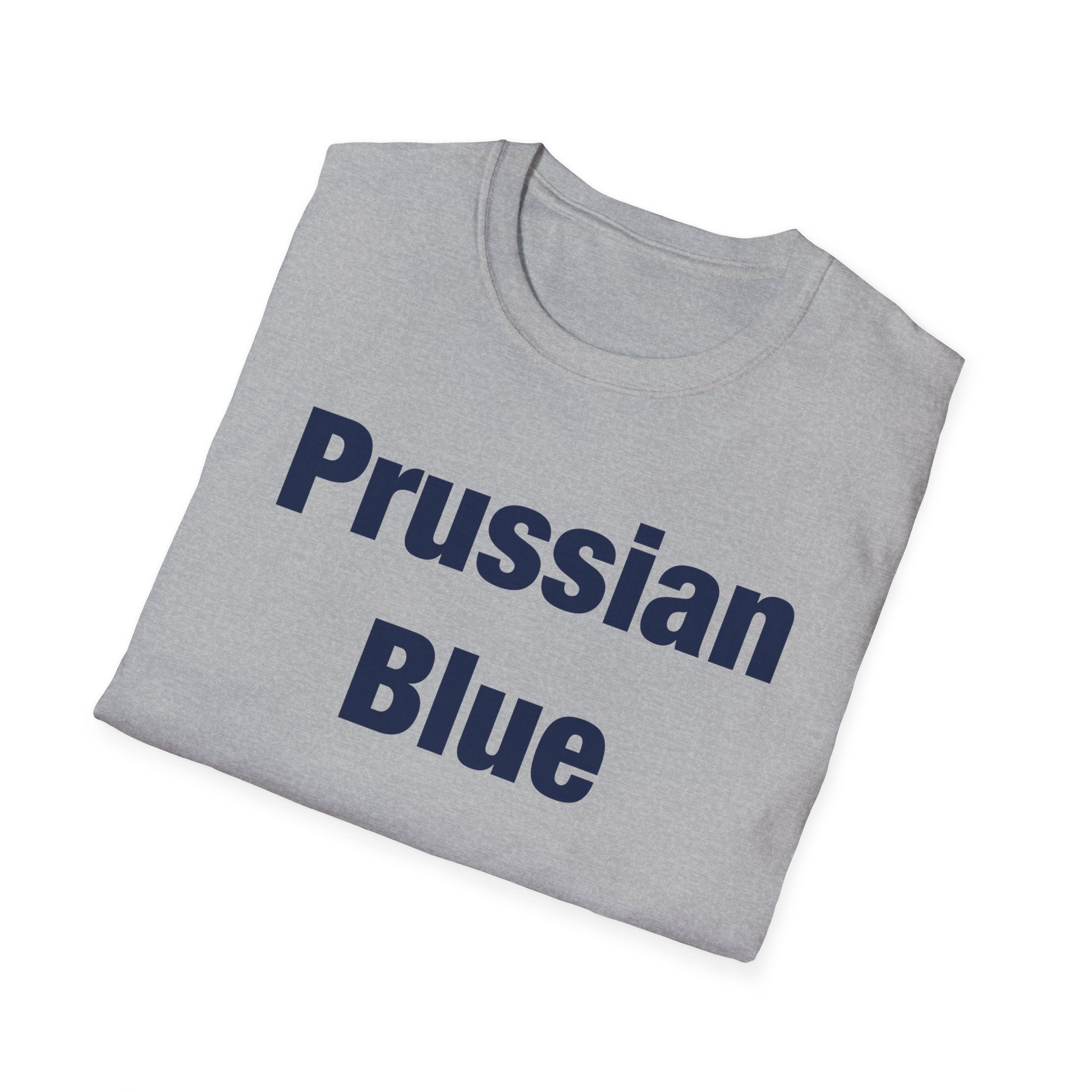 Prussian Blue Lettered T-Shirt